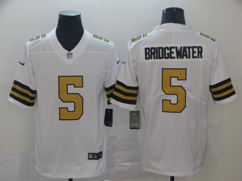 Men New Orleans Saints 5 Bridgewater White Nike Vapor Untouchable Limited NFL Jerseys
